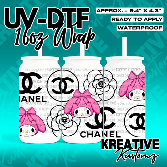 RTS | UV DTF Cup Wrap for 16oz Libbey Glass