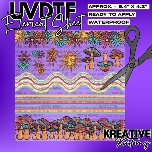 | UVDTF 10"x10" Element Sheet