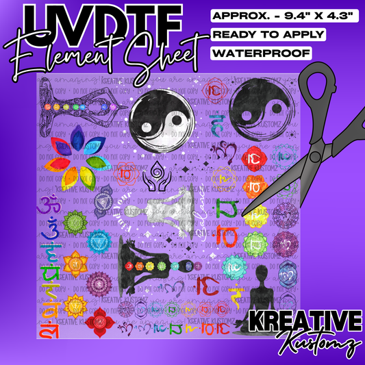 | UVDTF 10"x10" Element Sheet