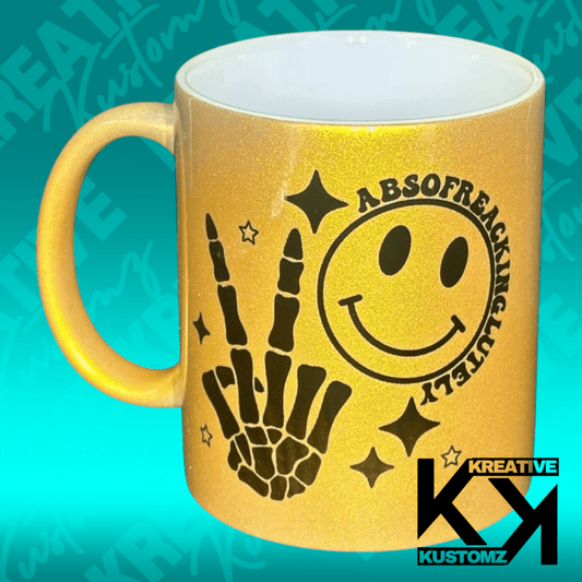 Absofreakinglutely 11oz Mug - Gold - Kreative Kustomz