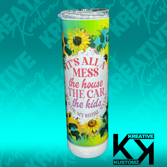 All A Mess - 20oz Speaker Tumbler - Kreative Kustomz