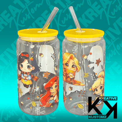 Autumn Princesses Libbey - 16oz - Kreative Kustomz