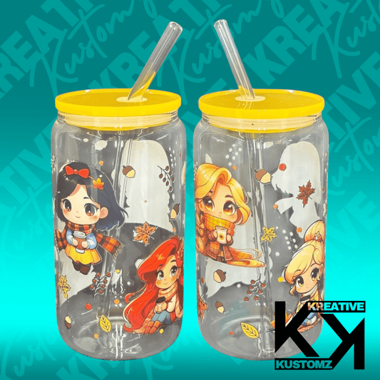 Autumn Princesses Libbey - 16oz - Kreative Kustomz