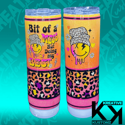Bit of a Mess - 20oz Speaker Tumbler - Kreative Kustomz