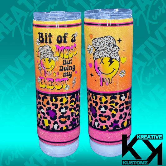 Bit of a Mess - 20oz Speaker Tumbler - Kreative Kustomz
