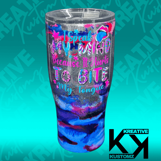 Bite my Tongue - 20oz - Kreative Kustomz
