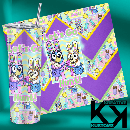 Blue Dog Easter - 20oz - Kreative Kustomz