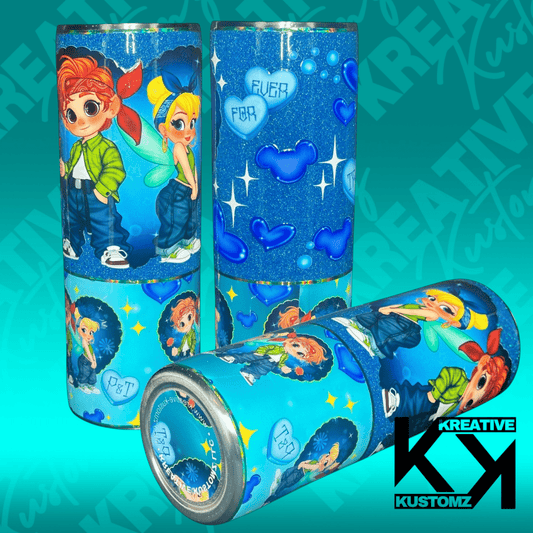 Blue Princess 1 Valentines Tumbler - 20oz - Kreative Kustomz