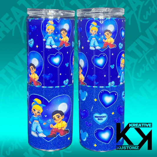Blue Princess 2 Valentines Tumbler - 20oz - Kreative Kustomz