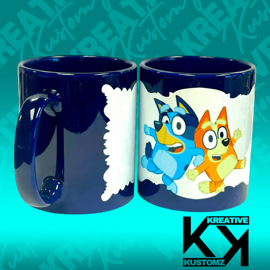 Bluey 11oz Mug - Blue - Kreative Kustomz