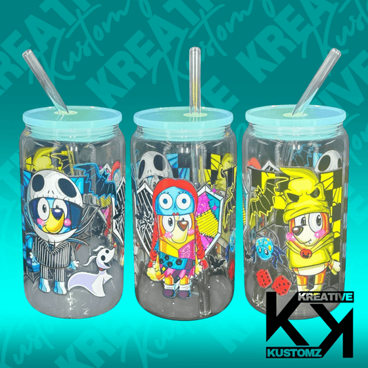 Bluey NBC Mashup Libbey - 16oz - Kreative Kustomz