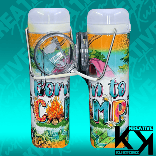 Born to Camp - 20oz Lantern - Kreative Kustomz