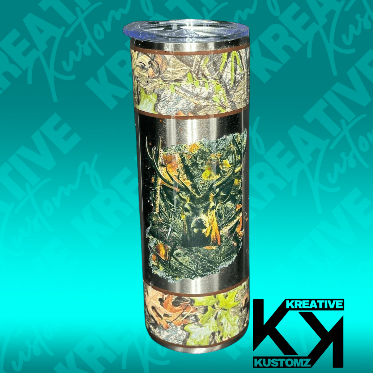 Buck Camo Stainless Steel - 20oz - Kreative Kustomz