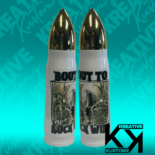Buck Wild - 17oz Bullet Tumbler - Kreative Kustomz