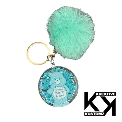 Care Bear Poof Keychain - Turquise - Kreative Kustomz