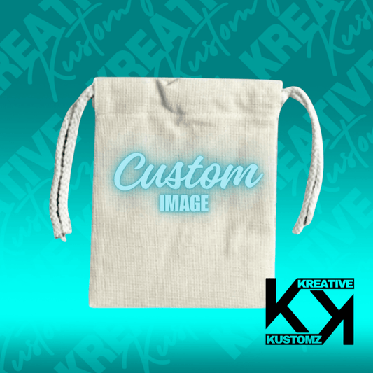 Custom Drawstring Small Gift Bag - Kreative Kustomz