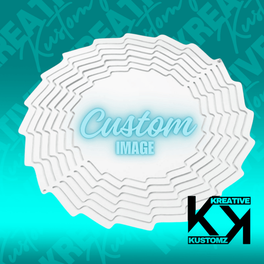 Custom Jagged Wind Spinner - 8 inch - Kreative Kustomz