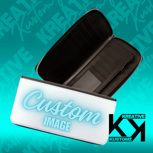 Custom Leather Ladies Wallet - Kreative Kustomz