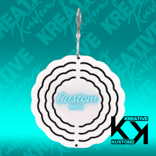 Custom Rounded Wind Spinner - 4 inch - Kreative Kustomz