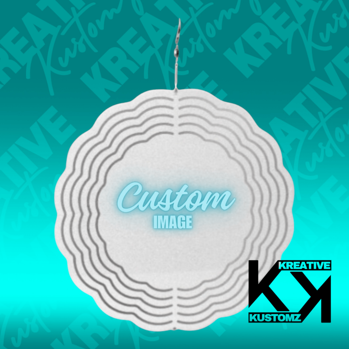 Custom Rounded Wind Spinner - 8 inch - Kreative Kustomz