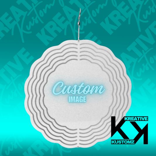 Custom Rounded Wind Spinner - 8 inch - Kreative Kustomz