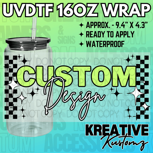 Custom - UVDTF Wraps & Decals - Kreative Kustomz