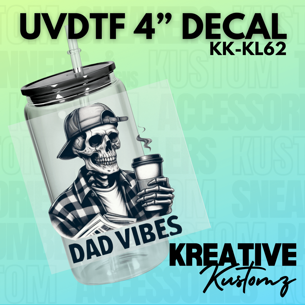 Dad Vibes Decal - Kreative Kustomz