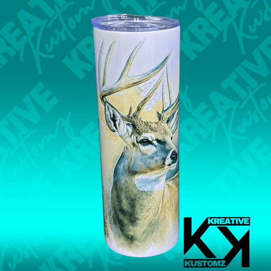 Deer Buck - 20oz Tumbler - Kreative Kustomz