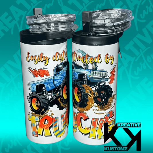 Easily Distracted by Trucks - 15oz Duo - Kreative Kustomz