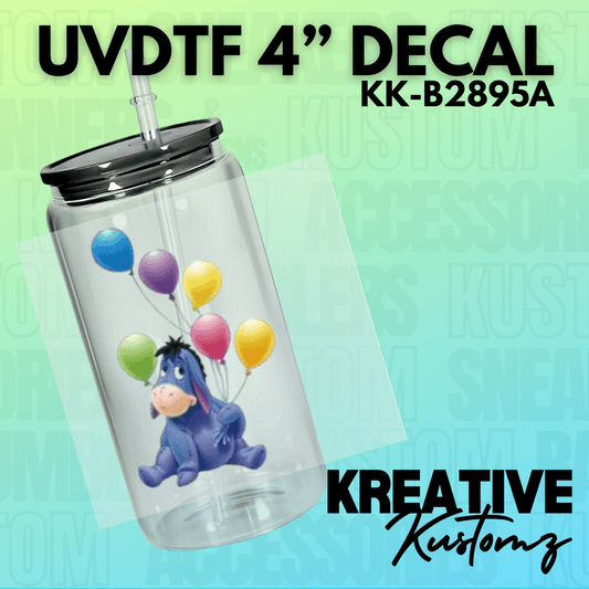 Eeyore Balloon Decal - Kreative Kustomz