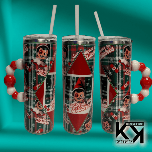 Elf Snitches Handle Tumbler - 20oz - Kreative Kustomz