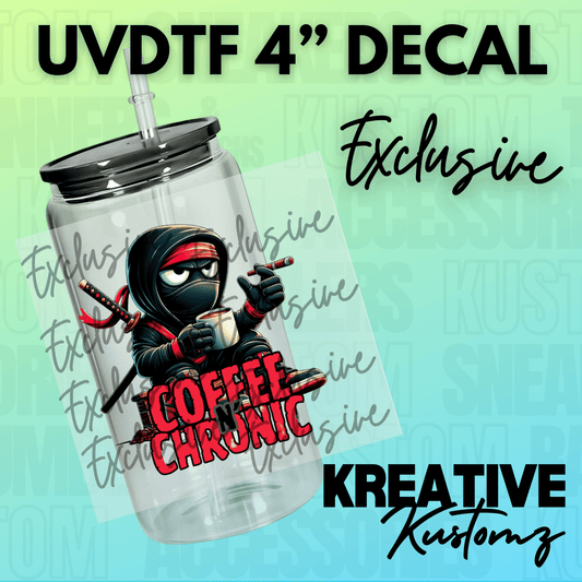 EXCLUSIVE Coffee & Chronic Ninja Decal - Kreative Kustomz