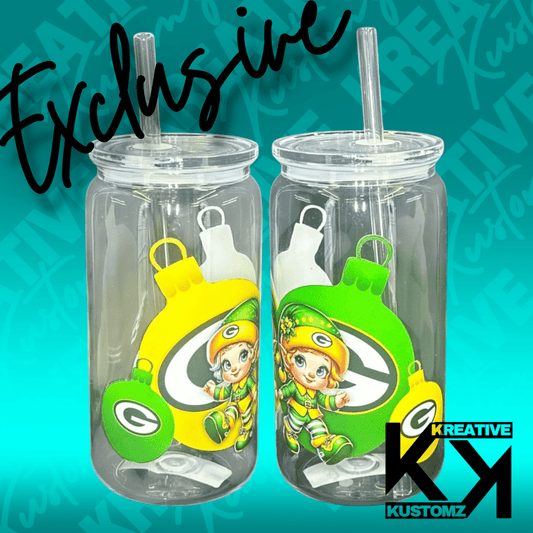 Exclusive Elves Packer Libbey - 16oz - Kreative Kustomz