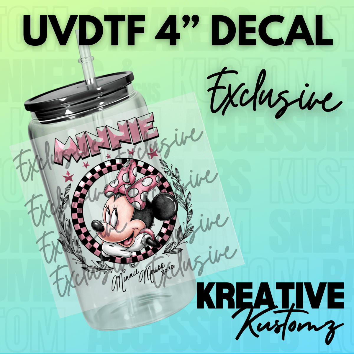 EXCLUSIVE Missy Mouse Decal - Kreative Kustomz