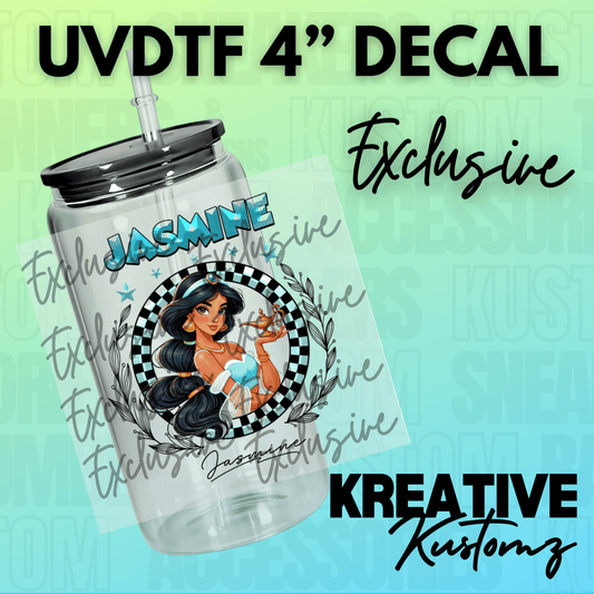 EXCLUSIVE Teal Princess Decal - Kreative Kustomz