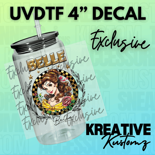 EXCLUSIVE Yellow Princess Decal - Kreative Kustomz