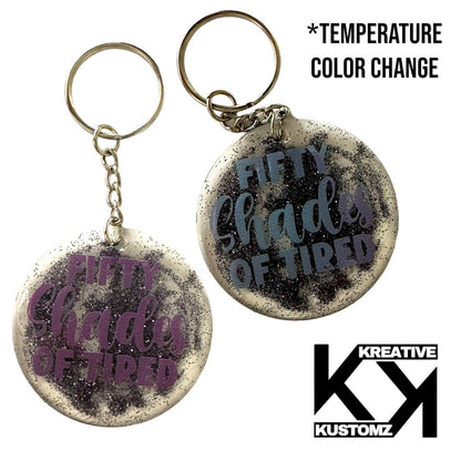 Fifty Shades Keychain - Color Change - Kreative Kustomz