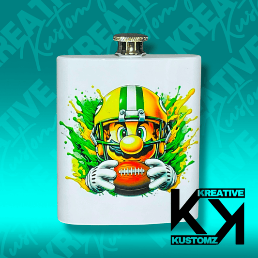 GB Mario Football - 7oz Flask - Kreative Kustomz