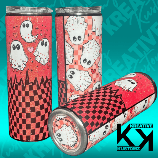 Ghost Love Valentines Tumbler - 20oz - Kreative Kustomz