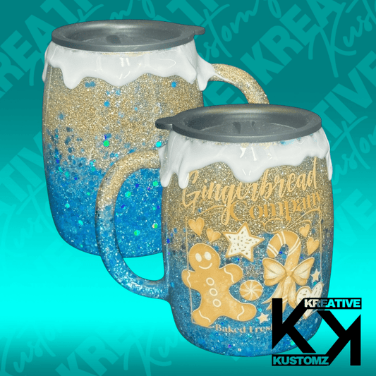 Gingerbread Holiday Drip - 15oz Mug - Kreative Kustomz