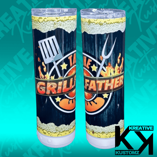 Grillfather - 20oz Speaker Tumbler - Kreative Kustomz