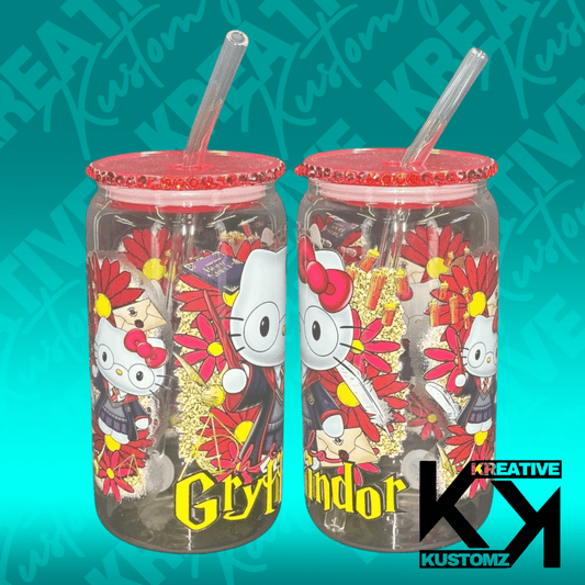 HP Kitty Mashup Libbey 1 - 16oz - Kreative Kustomz