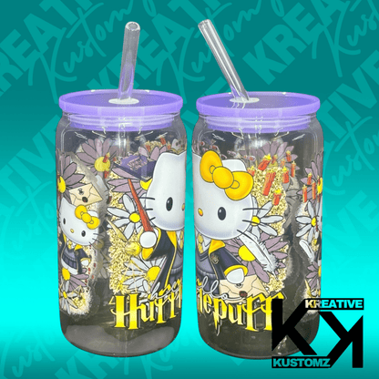 HP Kitty Mashup Libbey 4 - 16oz - Kreative Kustomz