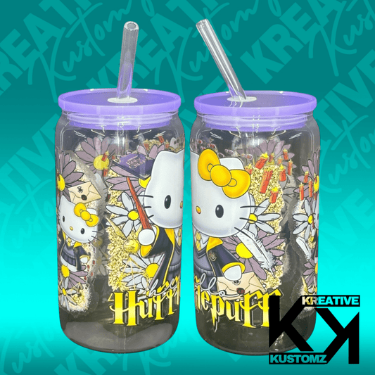HP Kitty Mashup Libbey 4 - 16oz - Kreative Kustomz