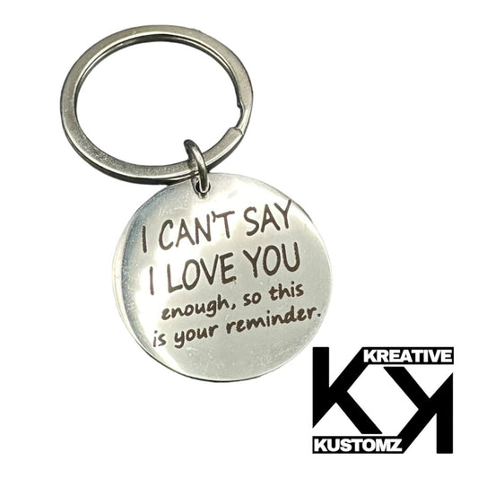 I love you Keychain - Kreative Kustomz