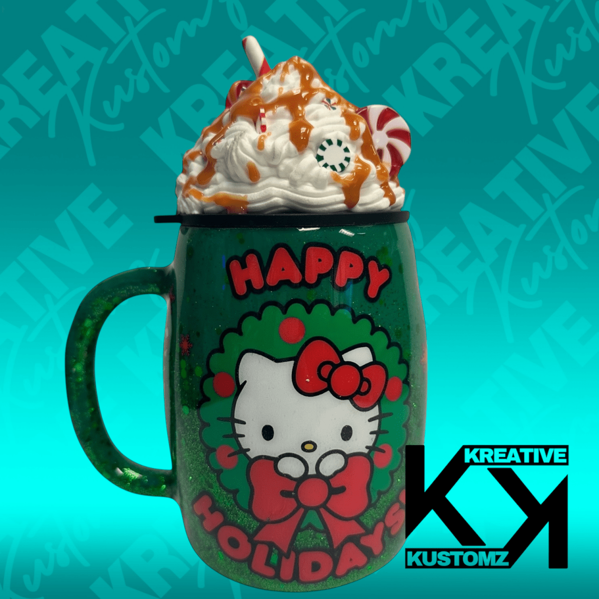Kitty Holidays - Topper Mug - Kreative Kustomz