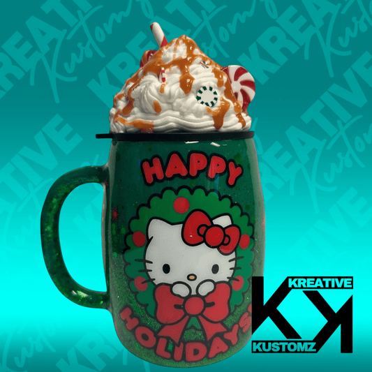Kitty Holidays - Topper Mug - Kreative Kustomz