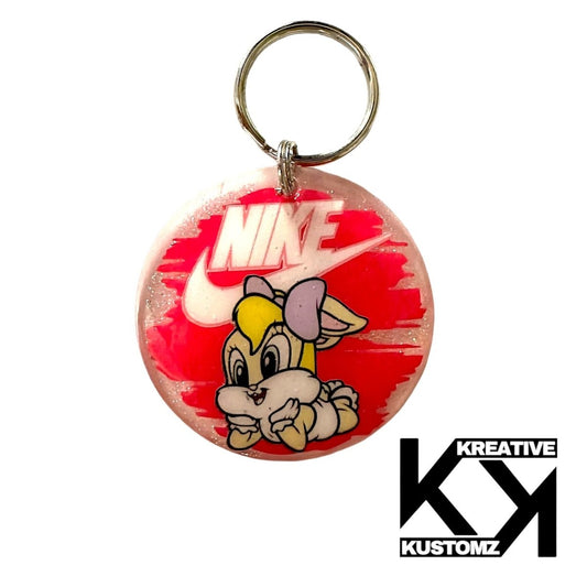 Lola Bunny Keychain - Pink - Kreative Kustomz