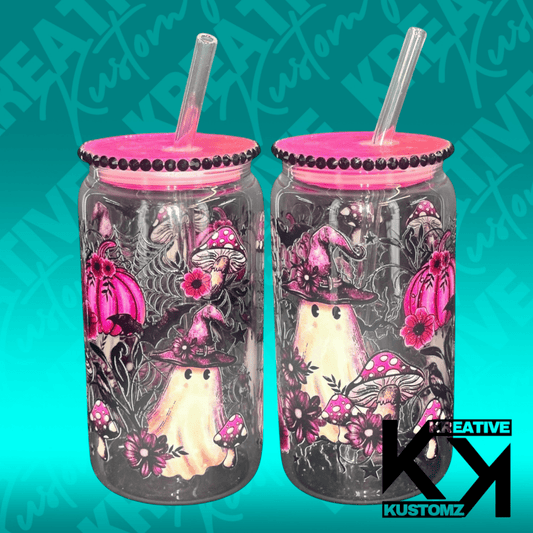 Magenta Pumpkin Beauty Libbey - 16oz - Kreative Kustomz