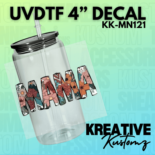 Mama Boho Flowers Decal - Kreative Kustomz